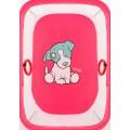 Манеж Qvatro LUX-02 мелкая сетка розовый (dog)