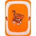 Манеж Qvatro Солнышко-02 мелкая сетка оранжевый (tiger)