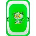 Манеж Qvatro Солнышко-02 мелкая сетка зеленый (owl)