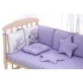 Детская постель Babyroom Bortiki Print-08 purple teddy
