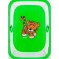 Манеж Qvatro LUX-02 мелкая сетка зеленый (tiger)