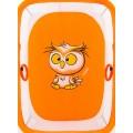 Манеж Qvatro Солнышко-02 мелкая сетка оранжевый (owl)