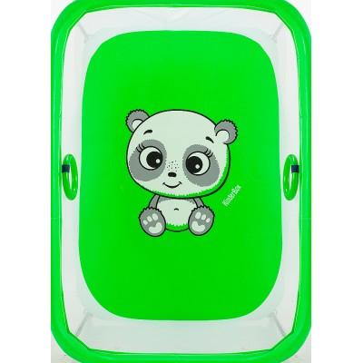 Манеж Qvatro LUX-02 мелкая сетка зеленый (panda)