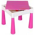 Стол и 2 стульчика Tega Mamut 899P dark pink-white