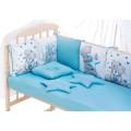 Детская постель Babyroom Bortiki Print-08 blue teddy