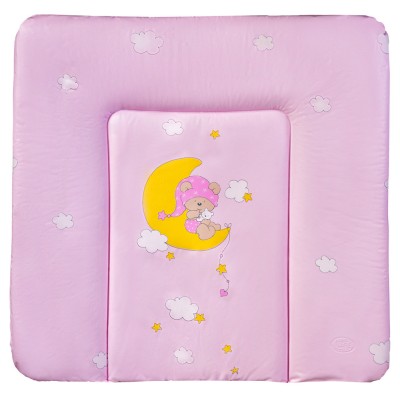 Пеленальный матрас Ceba Baby CE-102 medium розовый (мишка на месяце)