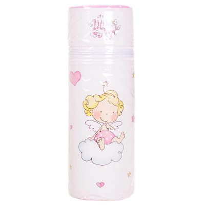 Термоконтейнер Ceba Baby Standard 63*63*225мм Little Angel белый-розовый (ангелочек)
