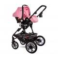 Детская коляска 3 в 1 Lorelli Lora set Candy Pink