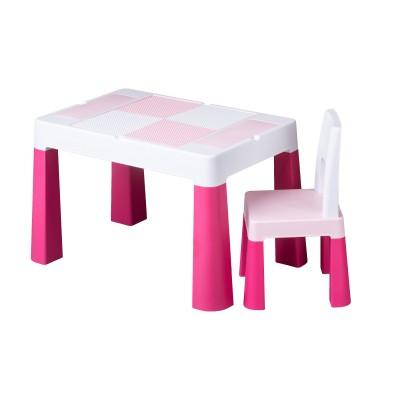 Стол и стул Tega Baby "Мултифан 1 + 1" розовый