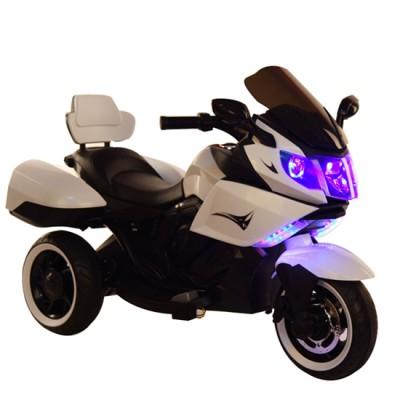 Электромобиль T-7224 WHITE мотоцикл 2*6V4AH мотор 2*20W
