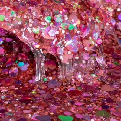 ORB Slimy Xtreme Glitterz: глітерний слайм рожевий (90 г)