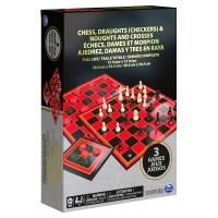 Набор из трех настольных игр Шахматы, шашки и крестики-нолики