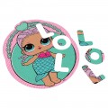 Пазл фігурний 'Лялька L.O.L.Surprise' зі стікерами для прикрашання